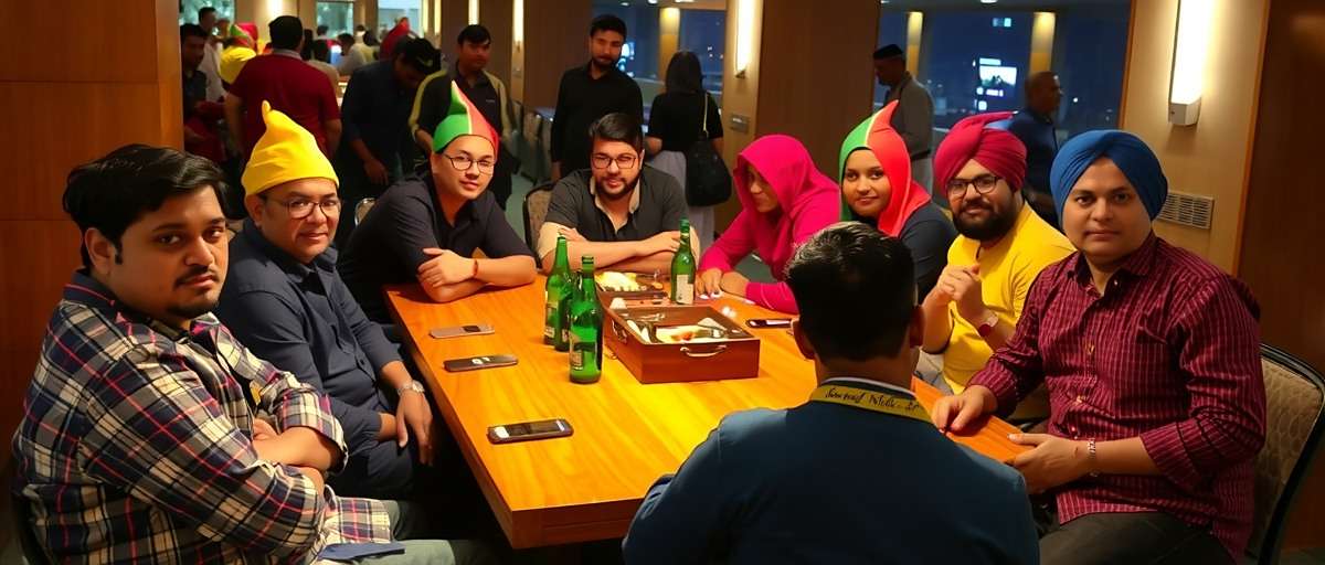 Indian Spice War Community Meetup Indian Spice War community meetup in Mumbai with players dressed as various spice characters, participating in strategy discussions and friendly competitions